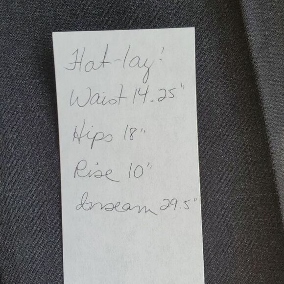 MAX MARA GRAY WOOL PANTS ALTERED SMALL CAREER STRAIGHT LEG - Picture 10 of 10